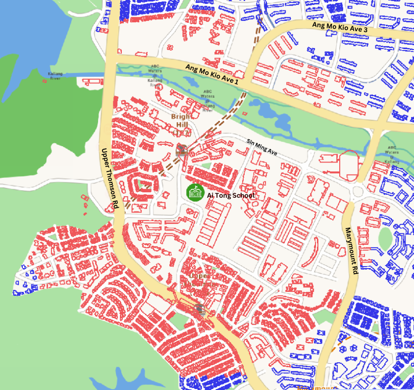 Map around Ai Tong School