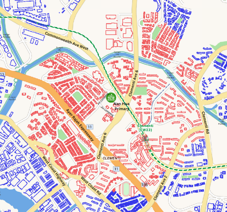Map around Nan Hua Primary School